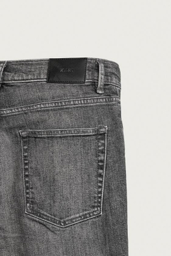 ZARA БАЗОВЫЕ ДЖИНСЫ SLIM FIT, СЕРЫЙ