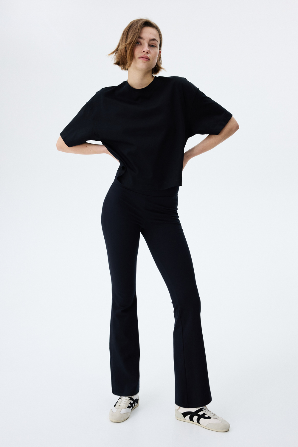 Короткая широкая футболка - H&M