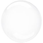 Шар (24"/60 см) Сфера 3D, Deco Bubble, Прозрачный