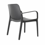 Кресло пластиковое Scab Design Ginevra Lounge, антрацит