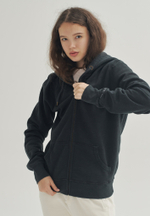 Худи на молнии Bowery NYC Vintage Black