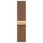 Умные часы Apple Watch Series 10 GPS, 46mm, Rose Gold Aluminium Case with Milanese Loop, Gold