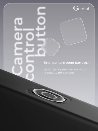 Чехол накладка iPhone 16 6.1" Gurdini Super Slim 0.3 mm Black