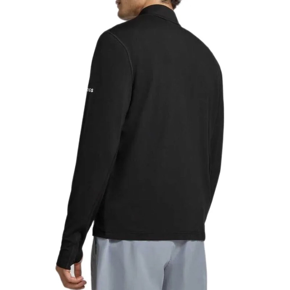 Мужская теннисная кофта BOSS Active Stretch Sweatshirt - black