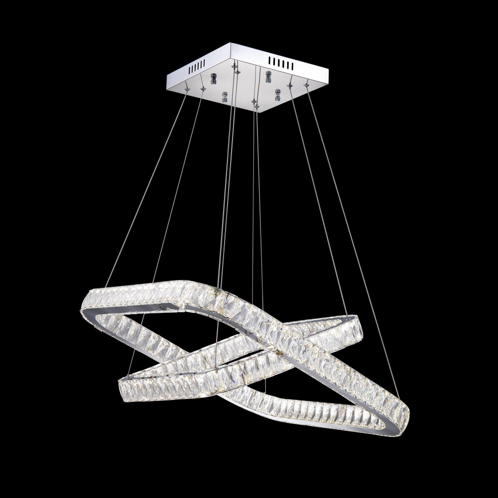 Eletto Granda EL336P70 LED Люстра хрустальная с пультом Хром