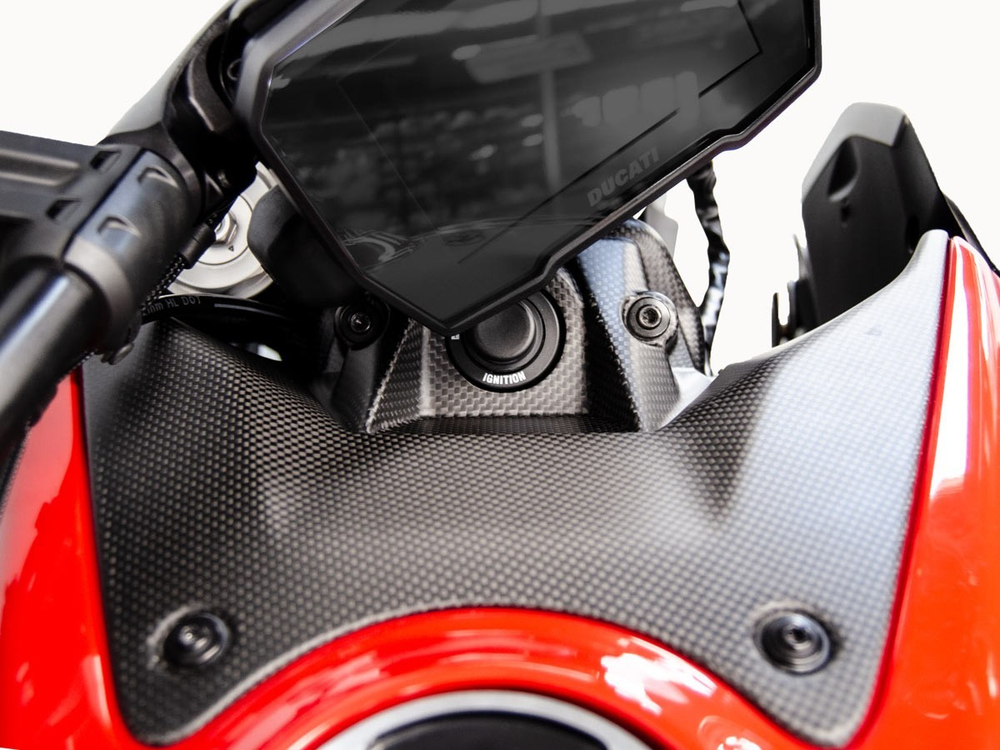 CRB78O DBK MATTE CARBON IGNITION COVER (DVL V4)