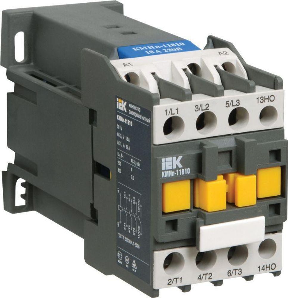 Контактор КМИп-22510 25А 110В/АС3 1НО IEK KMD21-025-110-10