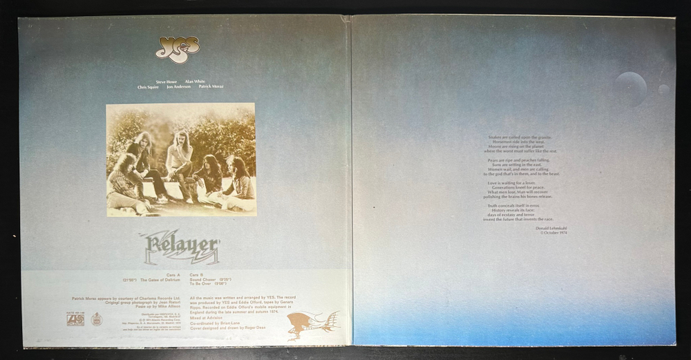 Yes ‎– Relayer (Испания 1975г.)