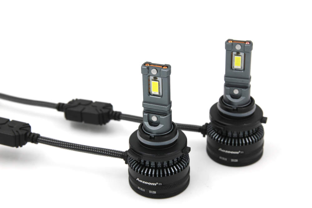Cветодиодные лампы HB3/HB4 (9005/9006) Aozoom P9 с вентилятором 12V, 52W, 5500K, чип Korea WT52 (комплект, 2шт)
