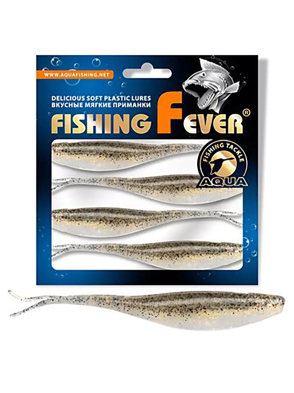 Мягкая силиконовая приманка риппер для дроп-шота AQUA FishingFever BOSS