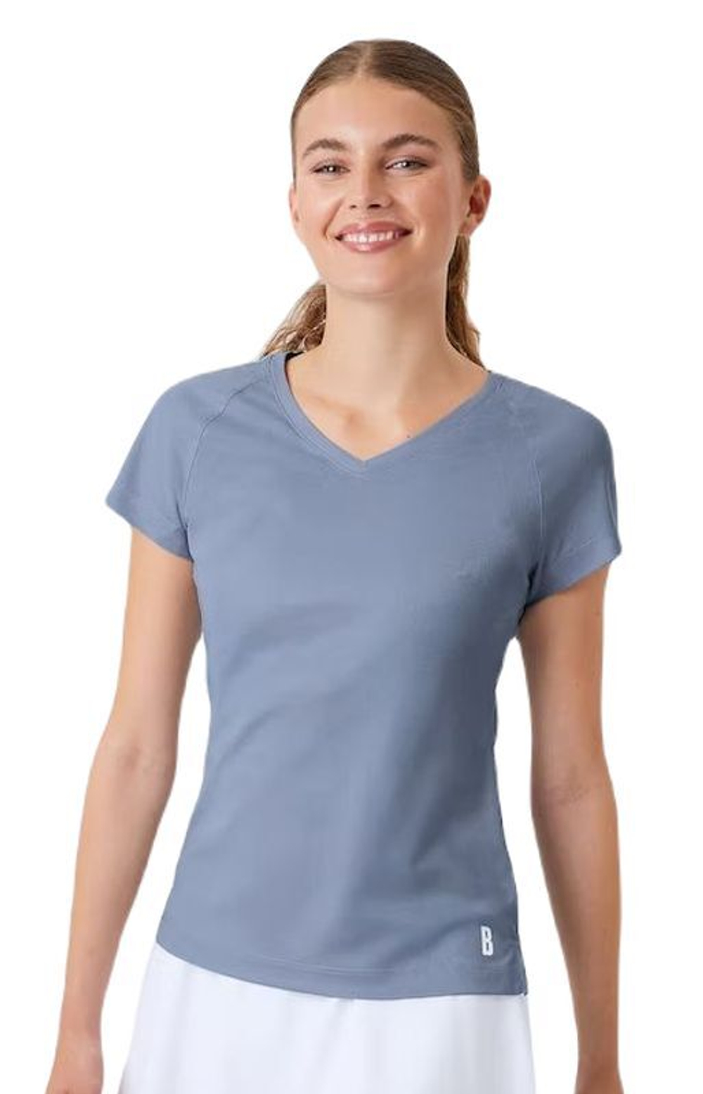 Женская теннисная футболка Björn Borg Ace T-shirt - dusty blue