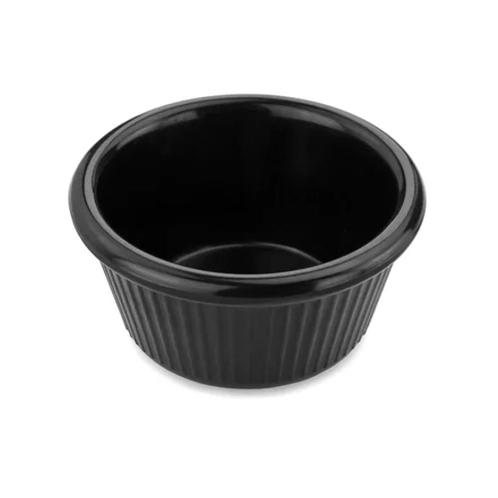 Соусник 80 мл d 7,9 см h4 см круглый пластик черный P.L. Proff Cuisine