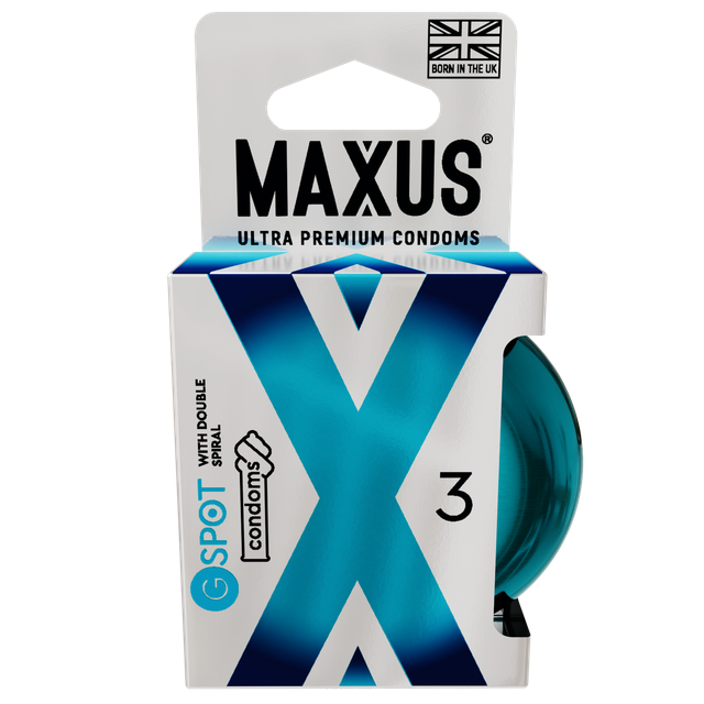 Презервативы MAXUS G spot, двойная спираль, 3 шт