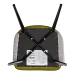 Стул Bradex Home Paola зеленый с жаккардом