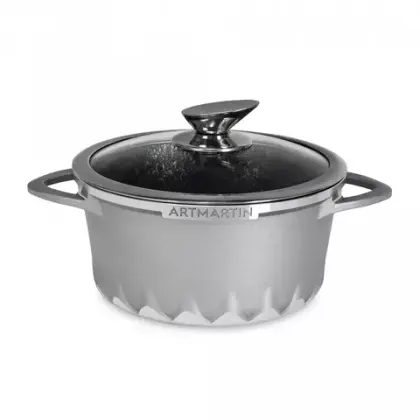 Кастрюля с крышкой 2.6л Kitchen Star Artmartin