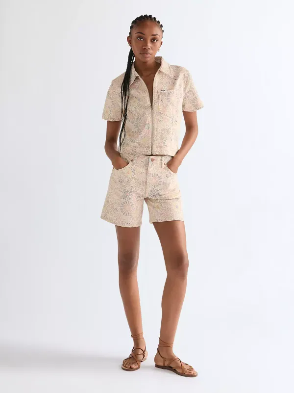 Шорты женские WRANGLER COWBOY SHORT 5 INCH FIREWORK FLORAL