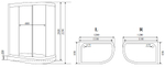 Душевая кабина Timo Comfort Fabric Glass 120*85*220  (T-8802LF)