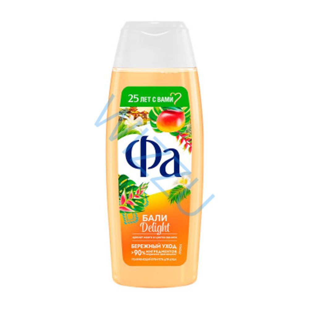 Гель-крем FA для душа DELIGHT бали 250 мл