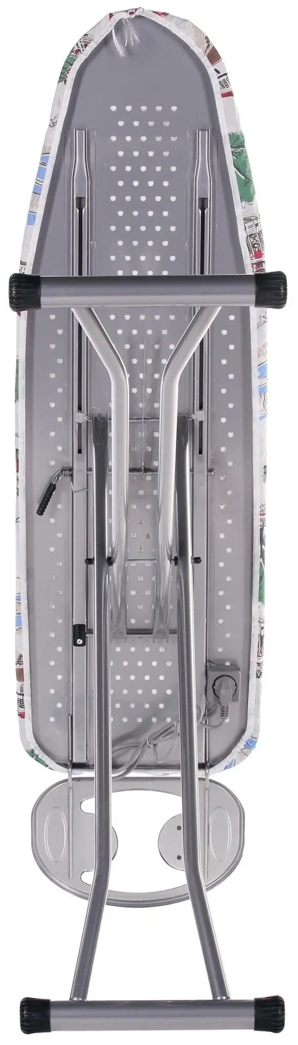 Доска гладильная "Элона серая" моноблок,шнур 2м,высота 70-90cm,пл.38x120  PERILLA