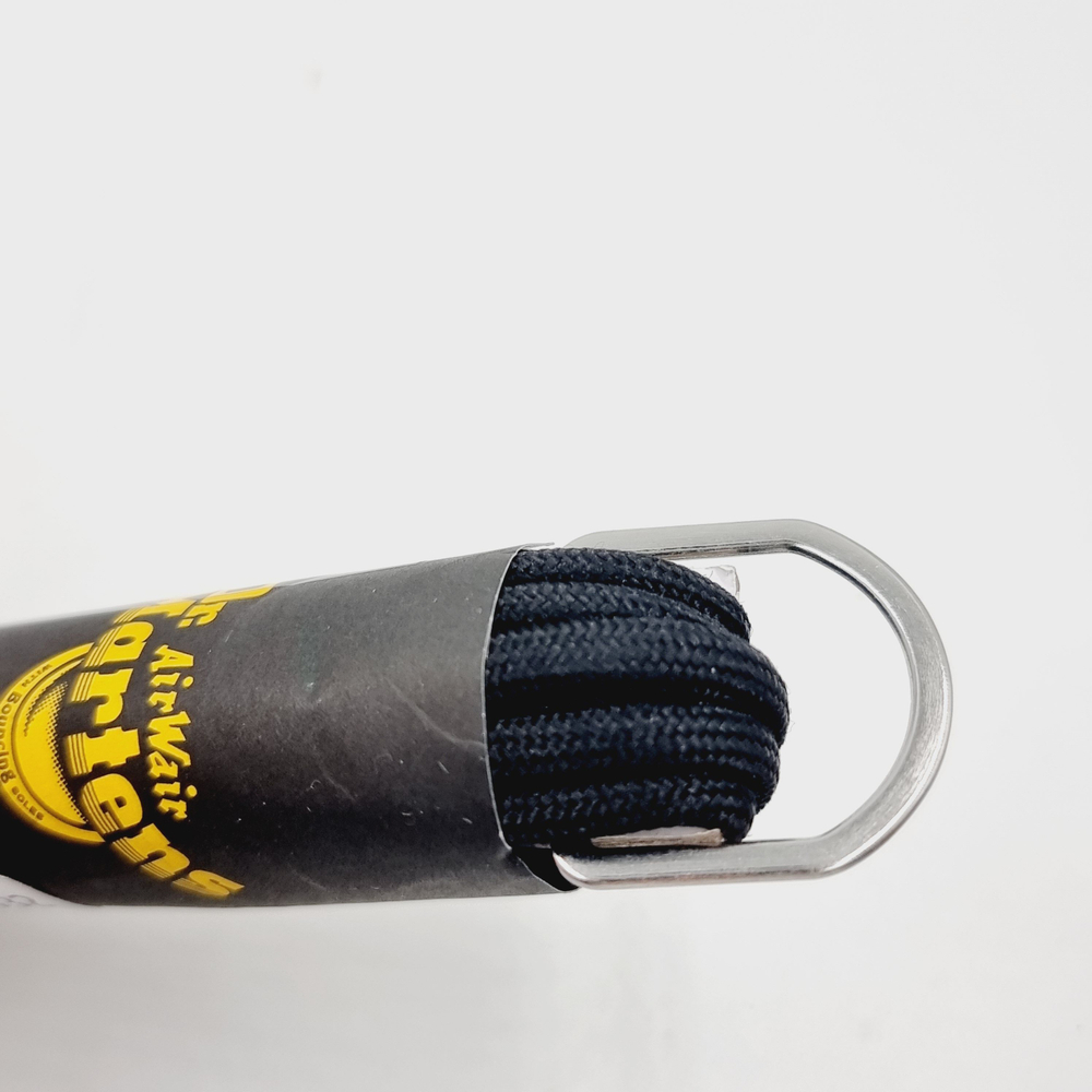 Шнурки DR. MARTENS 140 см на 8-10 петель, черные круглые (Из Финляндии)