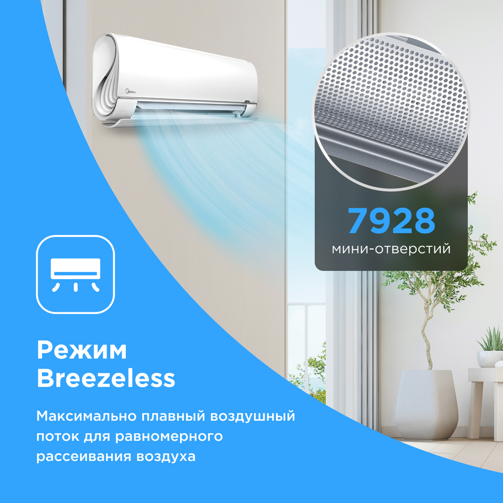 Сплит-система инверторного типа Midea BreezeLess Full DC Inverter