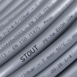 Труба из сшитого полиэтилена PEX-a STOUT 20х2,8 из сшитого полиэтилена серая