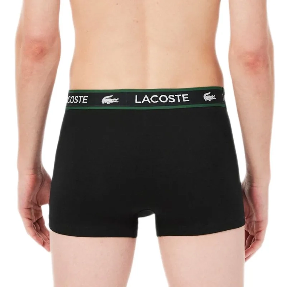 Мужские спортивные боксеры Lacoste Stretch Jersey Branded 3P - black