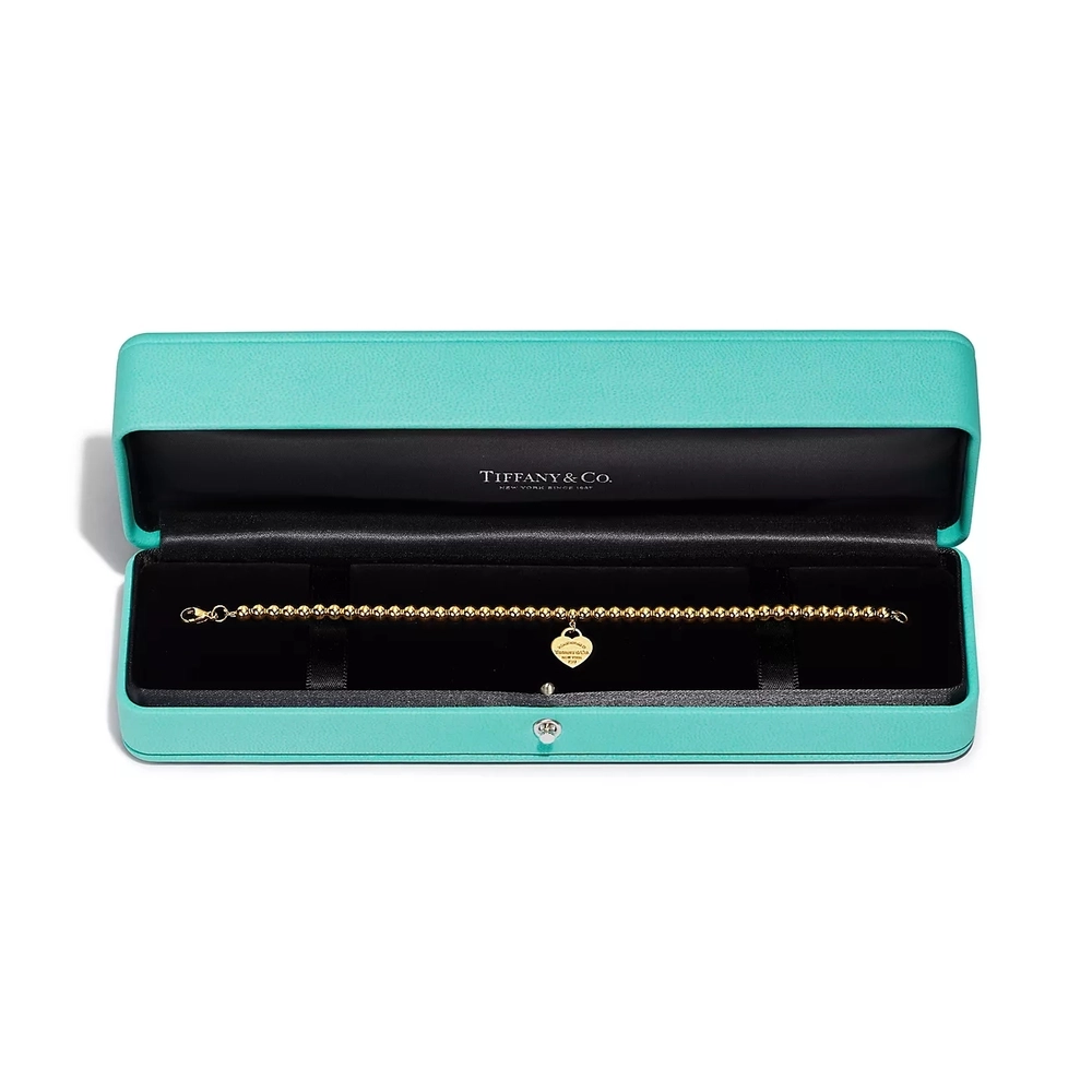 Браслет из жёлтого золота 18k💖Tiffany, Heart tag bracelet. - Единственный в наличии