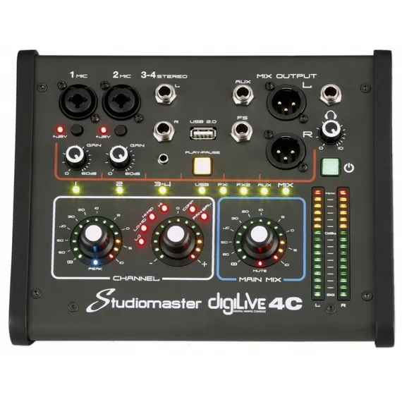 Studiomaster DIGILIVE 4CH Цифровой мини микшерный пульт