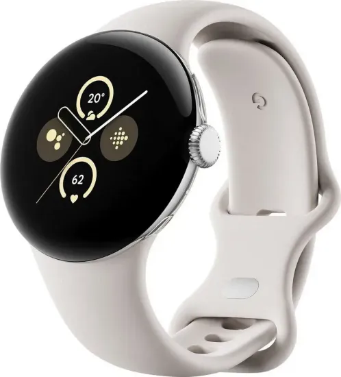 Google Умные часы Pixel Watch 2 LTE, 41mm, Polished Silver Porcelain