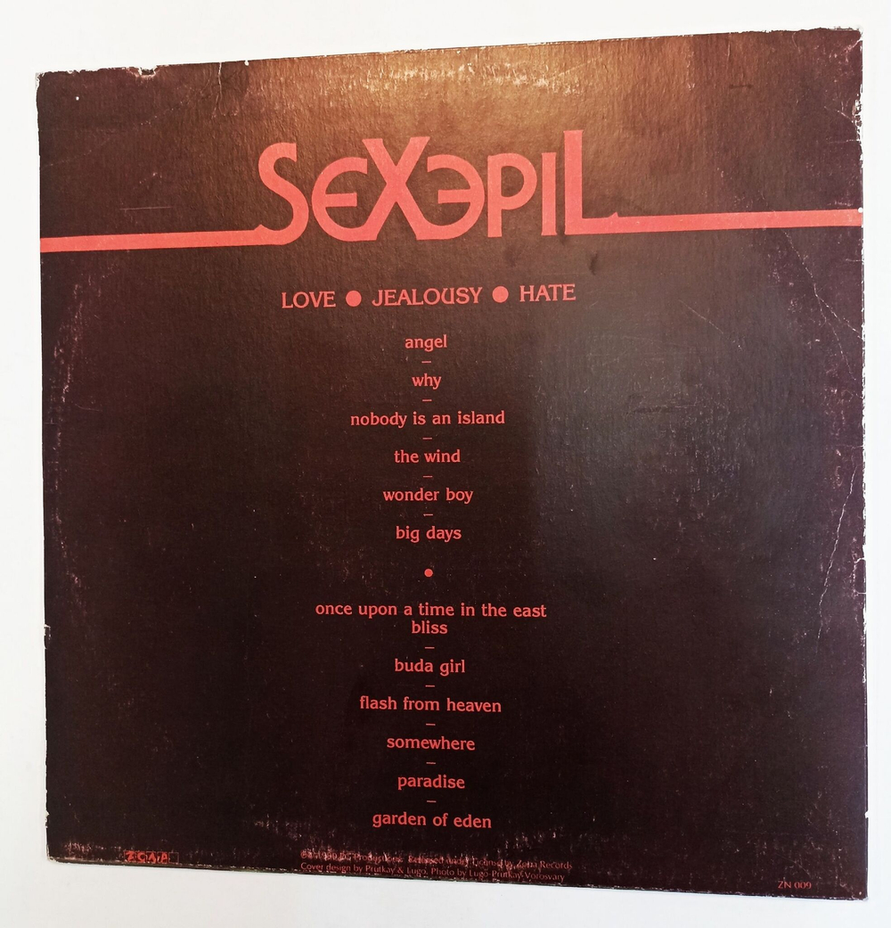 Винтажная виниловая пластинка Sexepil Love Jealousy Hate (Lithuania 1991)