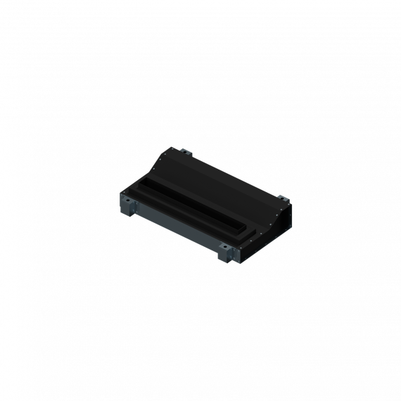 Flexag SHN-1-500-25-B щелевой диффузор с низкопрофильной КСД под гипсокартон, черный