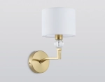 Светильник настенный LH71135 BS/WH латунь/белый E14 max 40W 220*140*250