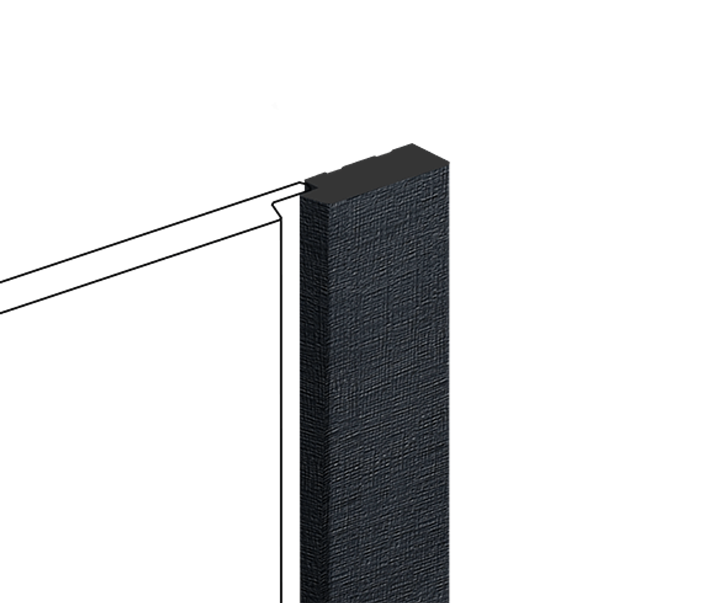 Финишный молдинг декорированный HiWood, 270x3,1 см