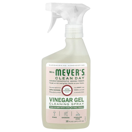 Mrs. Meyers Clean Day, очищающий спрей-гель с уксусом, яблоня, 473 мл (16 жидк. унций)