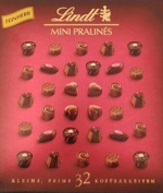 Конфеты ассорти мини пралине в темном шоколаде Lindt Mini Pralines 163 г (из Финляндии)