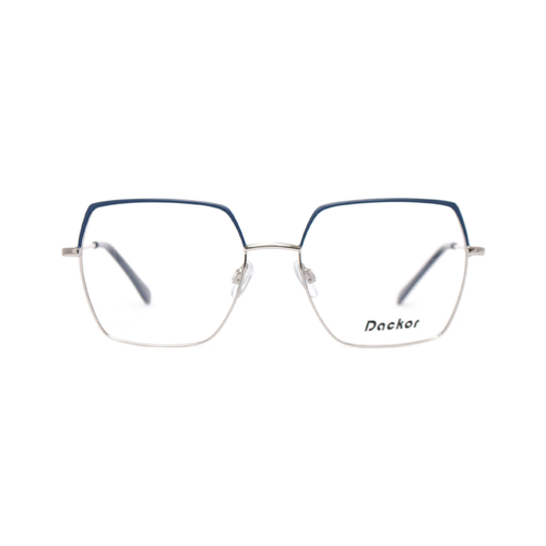 Оправа квадрат Dackor 049 Blue синяя с серебром