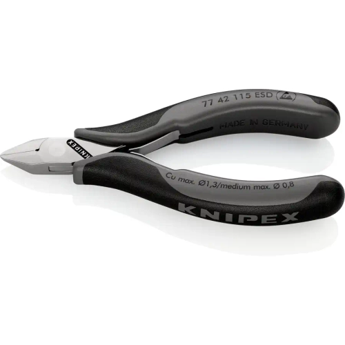 Кусачки боковые для электроники антистатические 115 мм Knipex 77 42 115 ESD