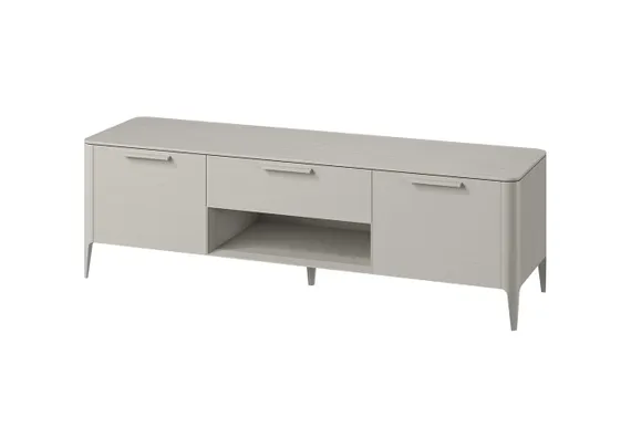 Тумба Type oak под ТВ ширина 180 см (серо-бежевый)