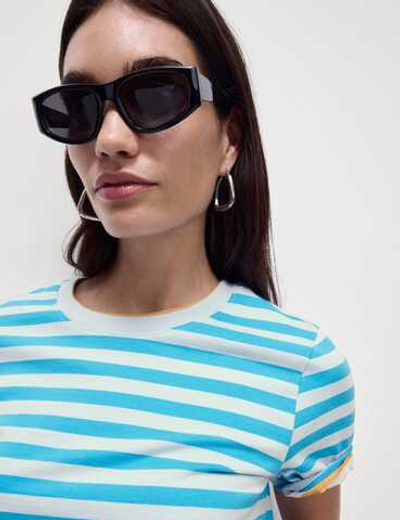 Футболка с коротким рукавом из чистого хлопка T41007391 - Marks & Spencer