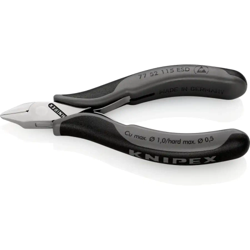 Кусачки боковые для электроники антистатические 115 мм Knipex 77 52 115 ESD