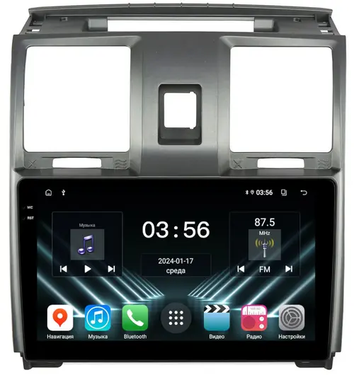 Магнитола для УАЗ Патриот, Пикап 2012-2016 - FarCar S280 монитор 9.5" IPS на Android 13, CarPlay