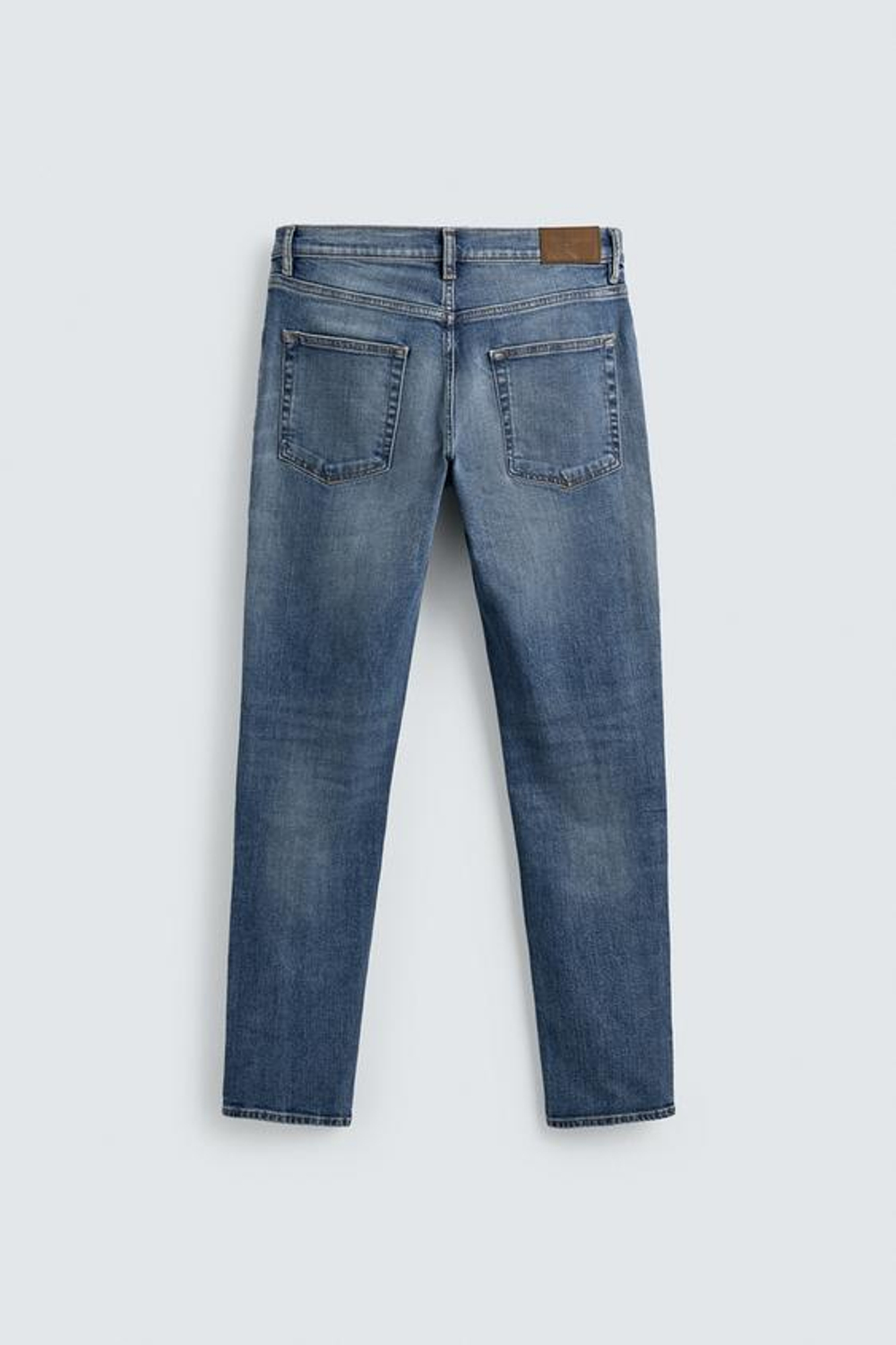 ZARA БАЗОВЫЕ ДЖИНСЫ SLIM FIT, СИНИЙ