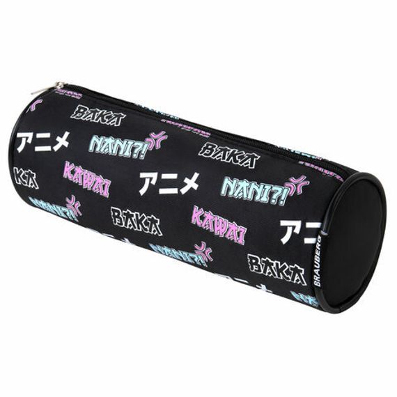 Penal \ Pencil case\ Пенал-косметичка BRAUBERG, черный, 20х7х7см, 272295