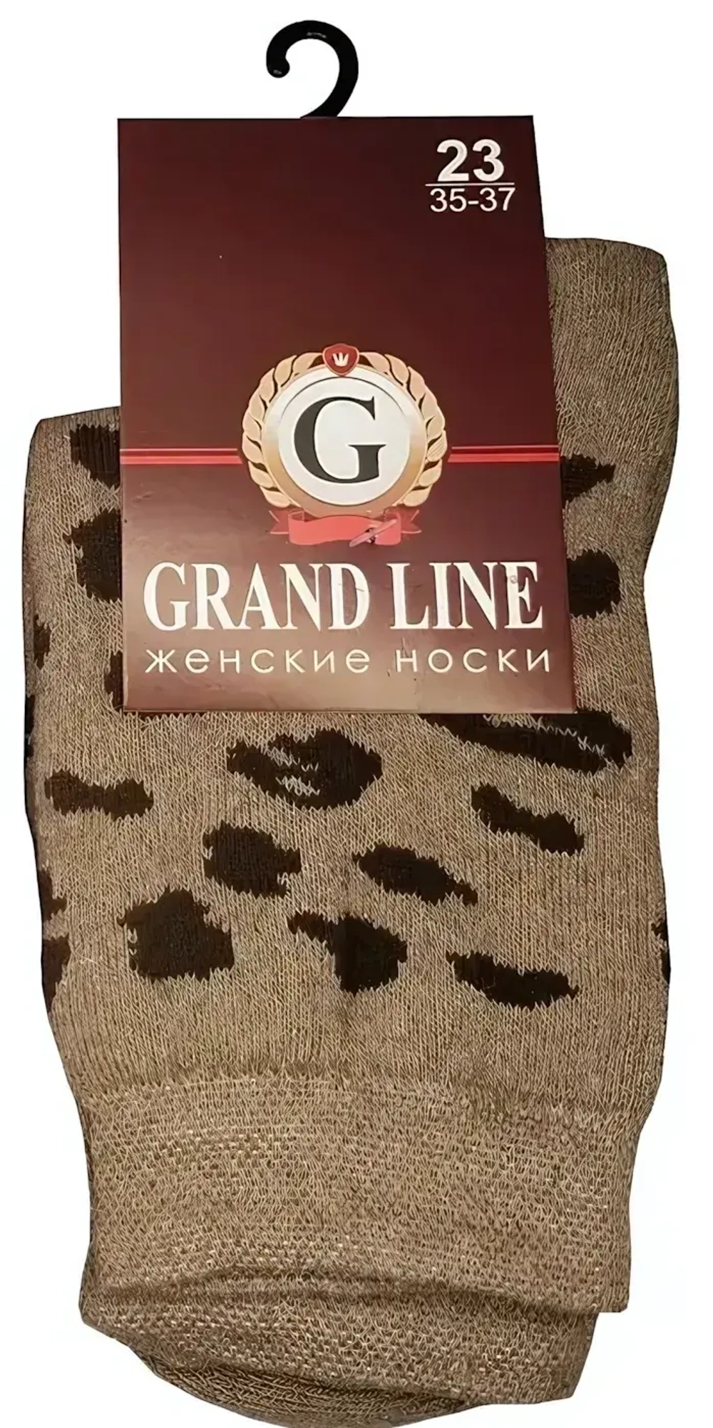 Носки женские тёплые GRAND LINE (ЖТ-67, леопард), ассорти, р. 23*