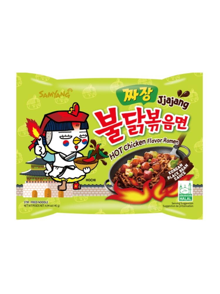 Лапша Samyang Jjajang Острая курица 140 г