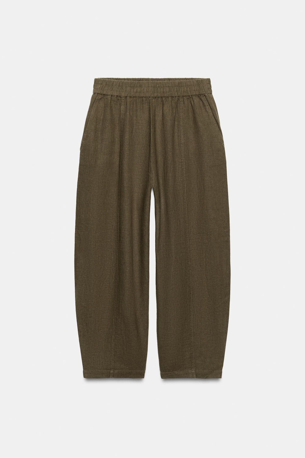 БРЮКИ BARREL ИЗ ЛЬНА — ZARA