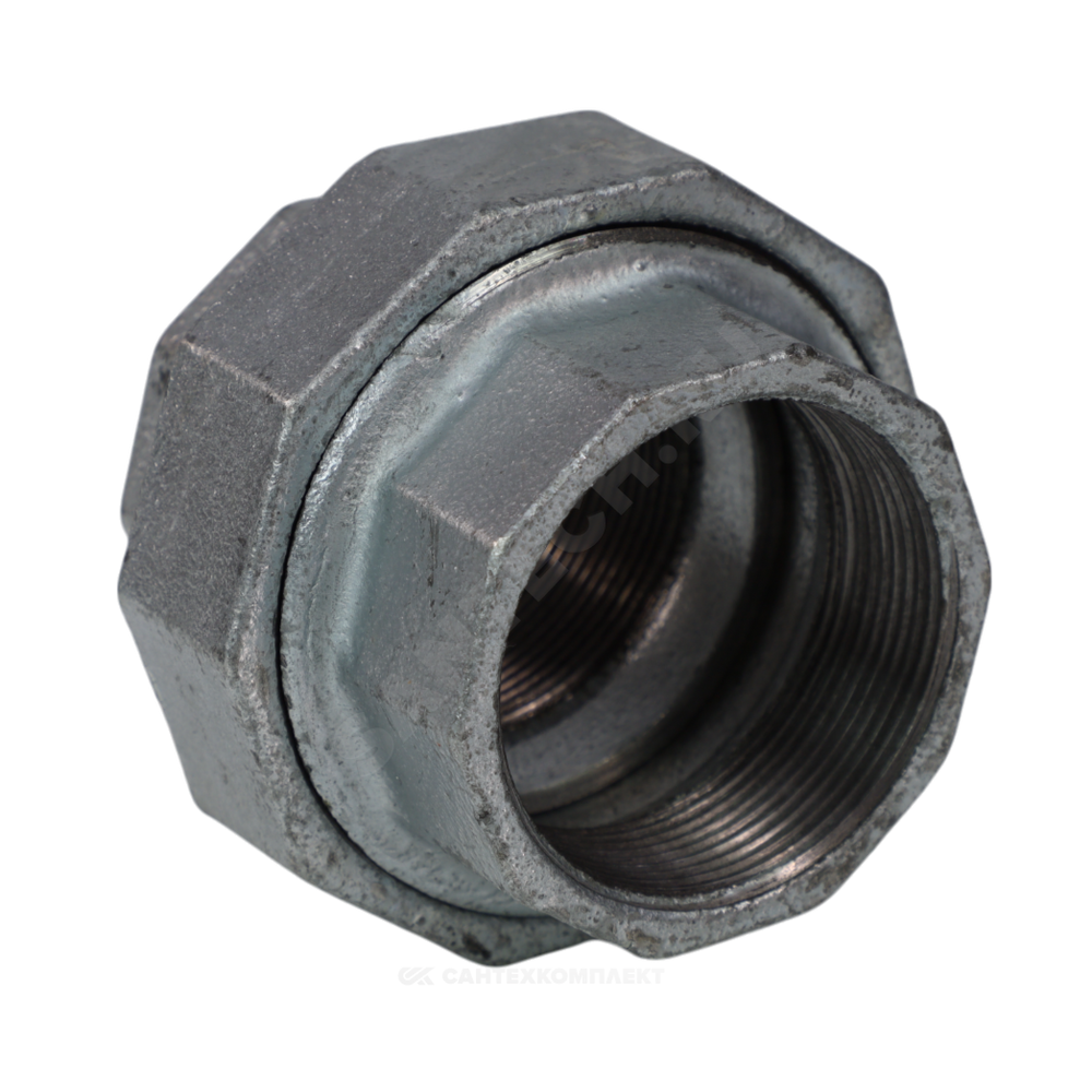 Соединитель прямой американка чугун оц Ду 32 (1 1/4") ВР/ВР Fittex PLUS