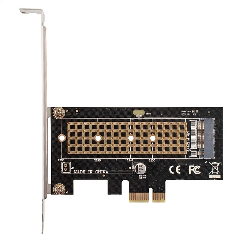 Переходник M.2 ExeGate EXE-597, SSD M.2 M key -> PCI-E x1 (EX296205RUS)