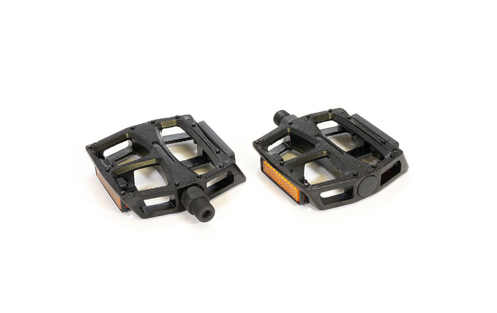 Педали TRIX PLATFORM алюминиевые, 115x100мм, резьба 9/16", черные